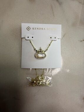 Kendra Scott Gold Mother-of-Pearl Elisa Necklace